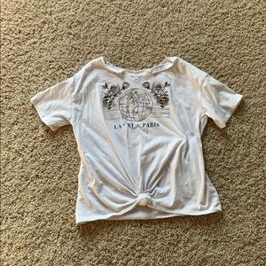 White sun color changing graphic Tee
